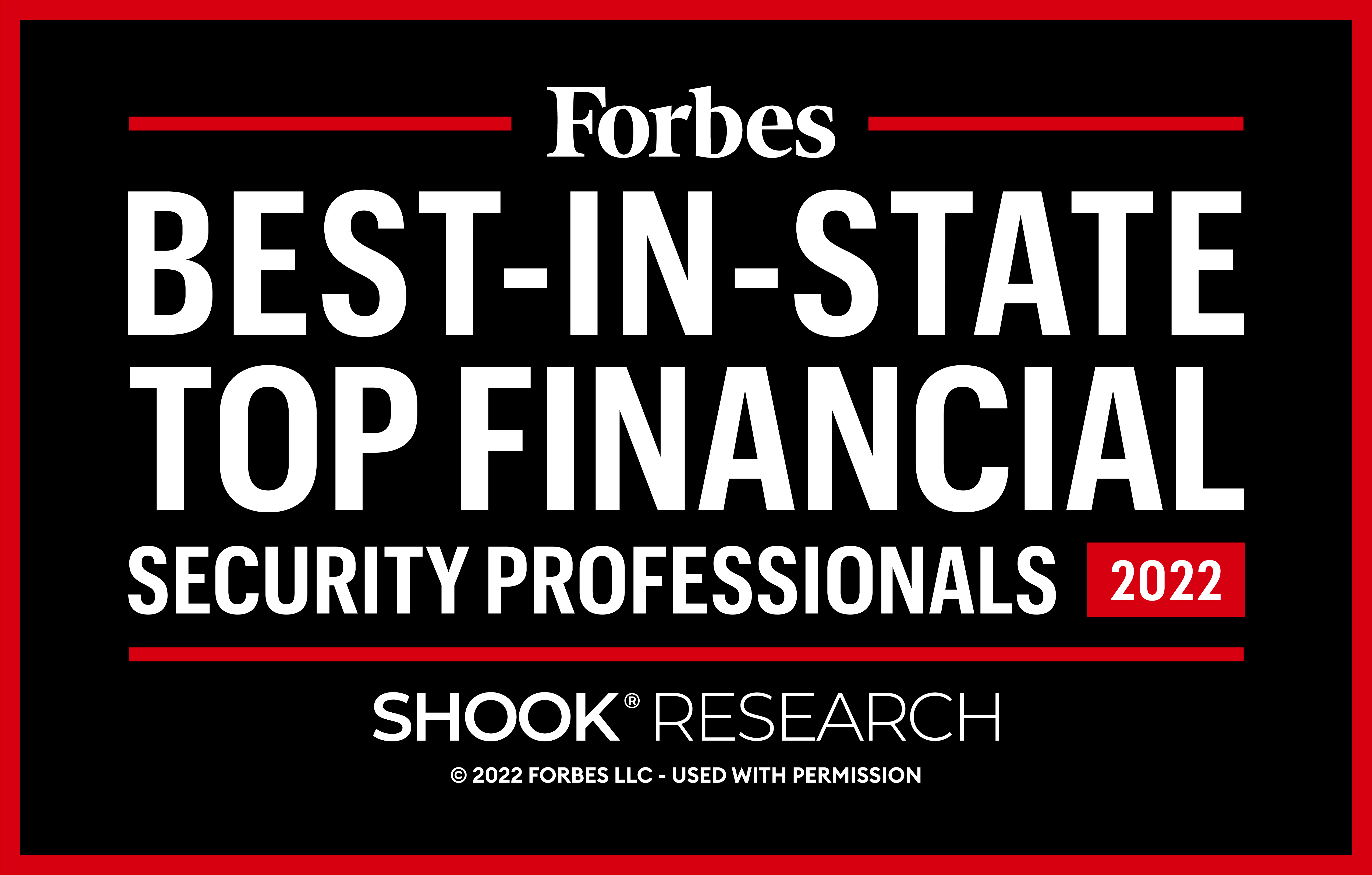 Forbes Best-in-State Top Financial Security Professionals 2022 Award